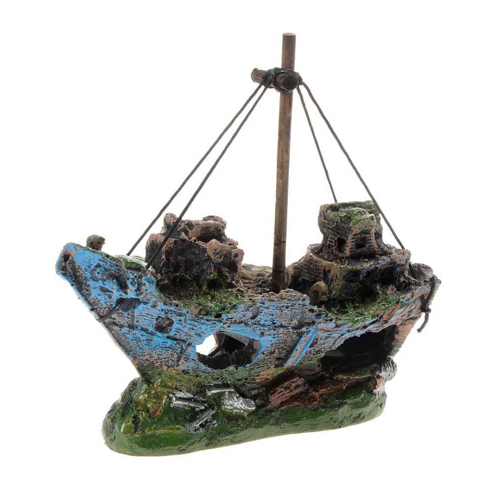 Saim новинка 2019 пиратский корабль из смолы парусная лодка Sunk Corsair кораблекрушение