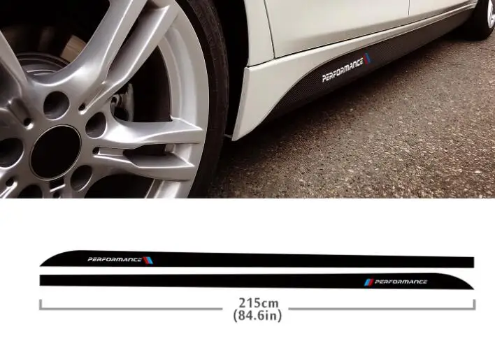 

M эффективная дверная боковая юбка Наклейка для BMW F20 F40 F22 F30 E90 F32 F10 F06 F07 F46 M3 M4 M5 E60 Z4 G20 F15 F16 G30 X1