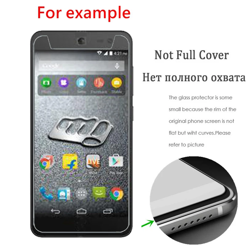 Закаленное стекло 2 шт./лот 2.5D 9H для Micromax Canvas Xpress защита экрана Высококачественная