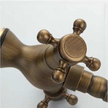 Новинка античный латунный смеситель для ванной комнаты в стиле ретро кран с