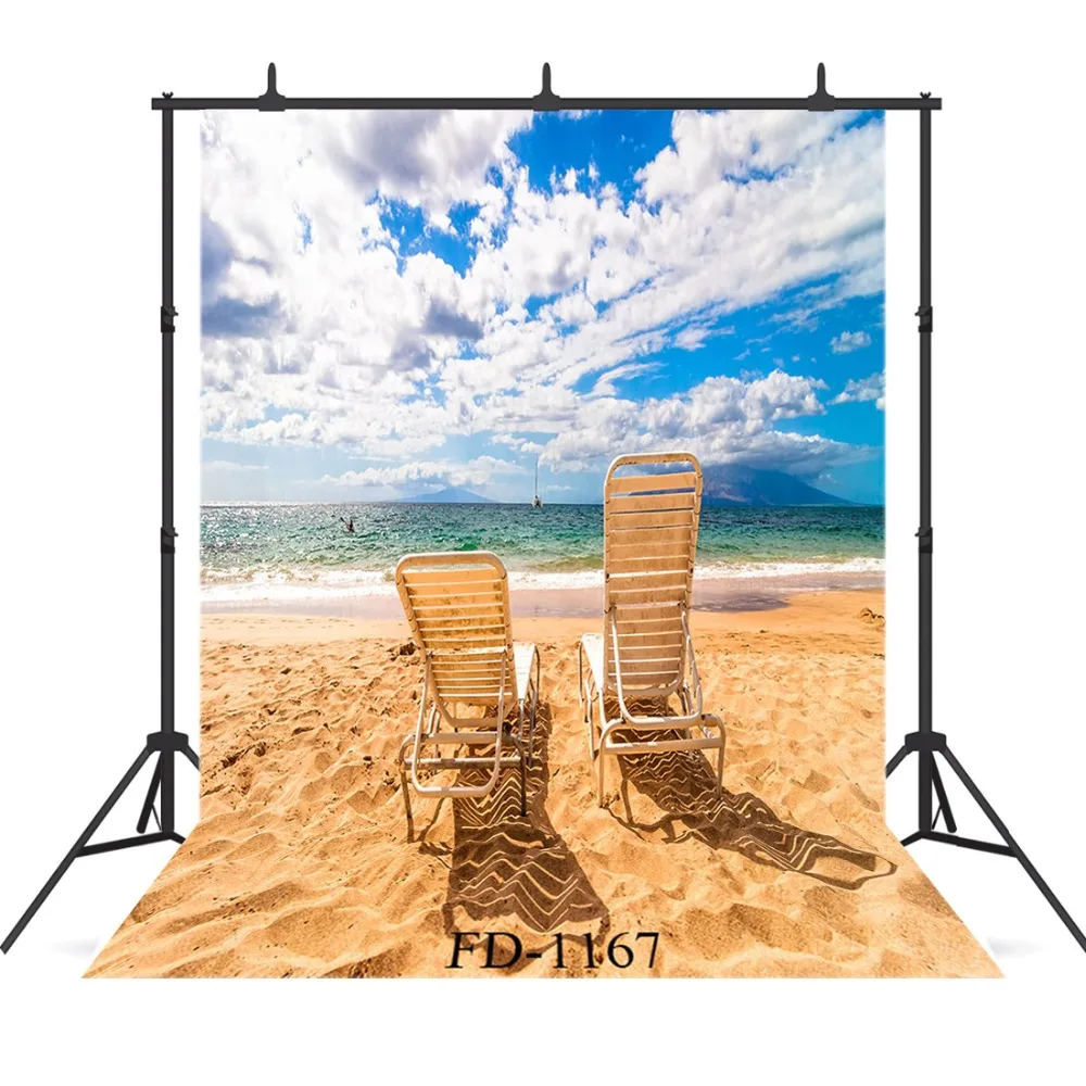 Фон для фотосъемки с изображением неба пляжного кресла аксессуары