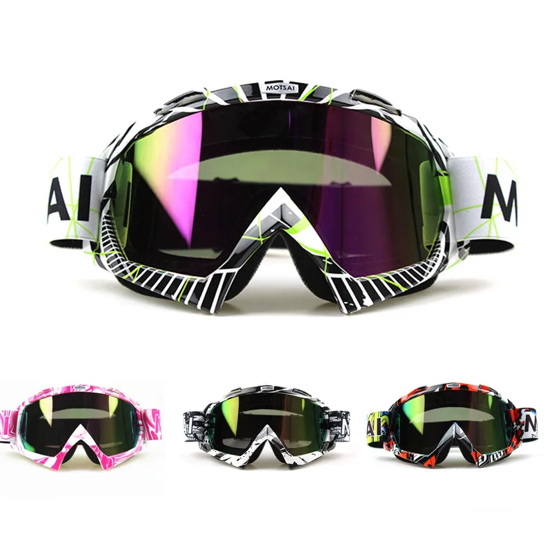 Goggle Защита от ультрафиолетовых лучей в полоску Gafas мото мотоциклетные очки для