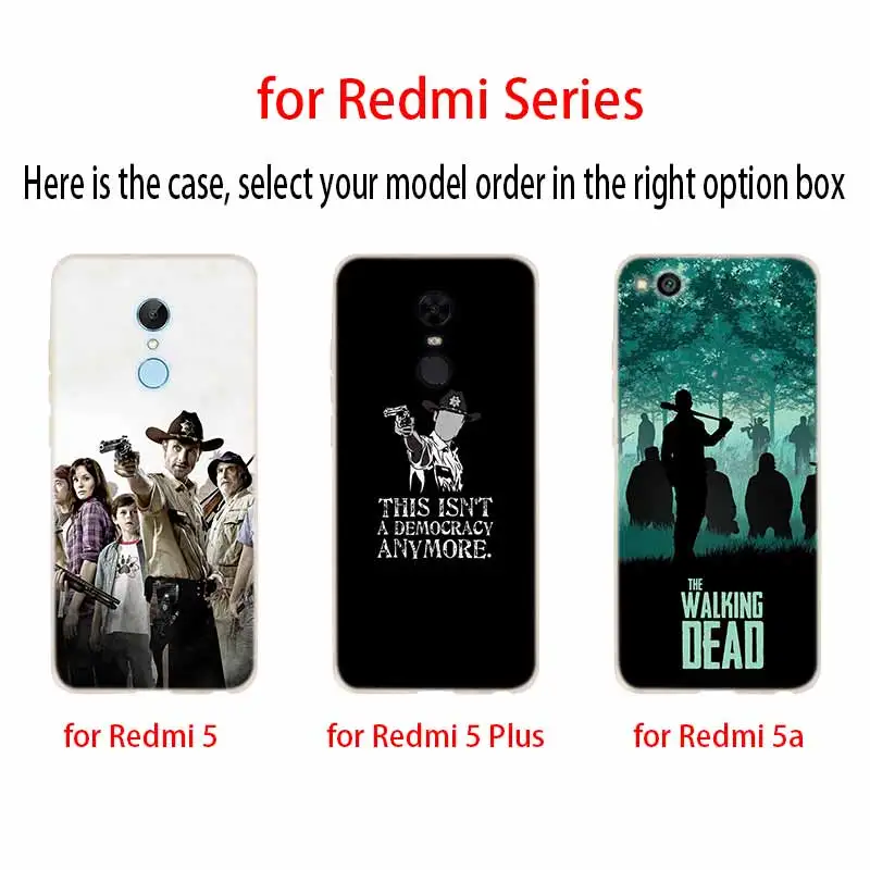 Модный мягкий чехол из ТПУ Ходячие мертвецы для Xiaomi Redmi Note 10 9 8 7 6 5 Pro Max 10S 9S 9T 8T note10