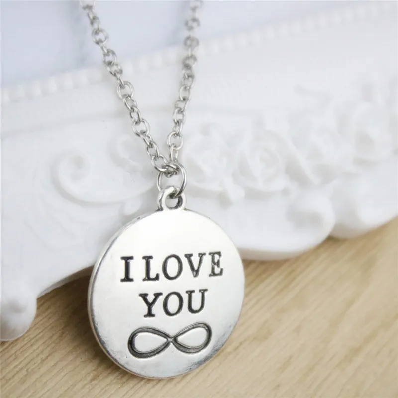 Новинка 2017 года Романтический я тебя люблю любителей буквы кулон Цепочки и