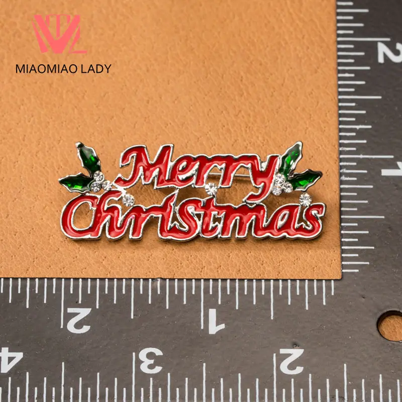 Merry Christmas Letter Trendy Brooches Needle Backpacks Steampunk Women Stylish Clothes Free Shipping Broach Pin | Украшения и