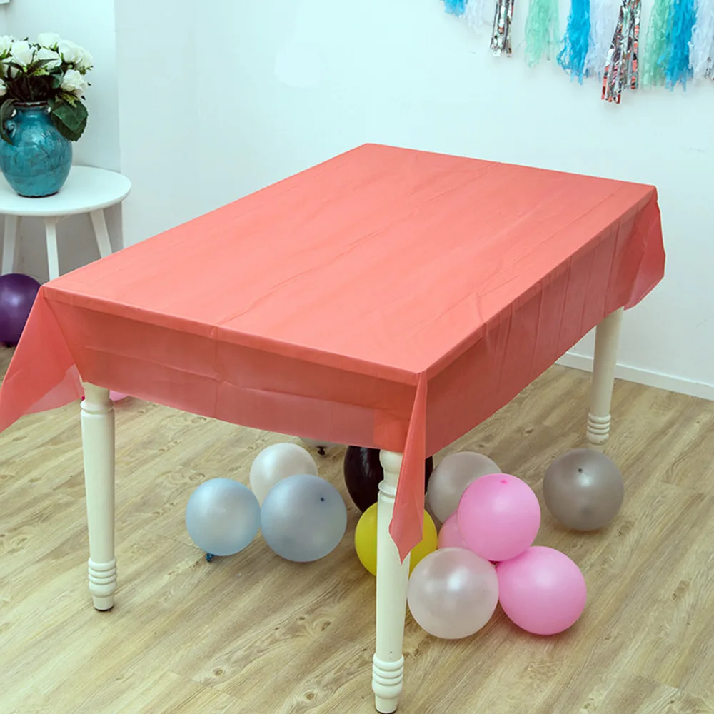 137x183 см DIY одноцветная одноразовая скатерть для детей с днем рождения вечеринки