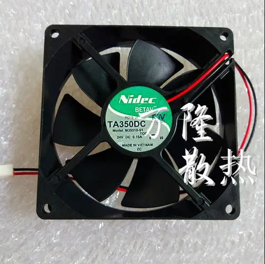 TA350DC NIDEC M35519-51 9025 24V 0.16A 2 провода вентилятор преобразователя