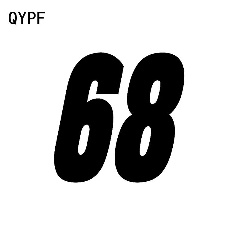 

QYPF 16 см * 16 см, виниловая Высококачественная фотография с номером 68 для творческой личности, фотография
