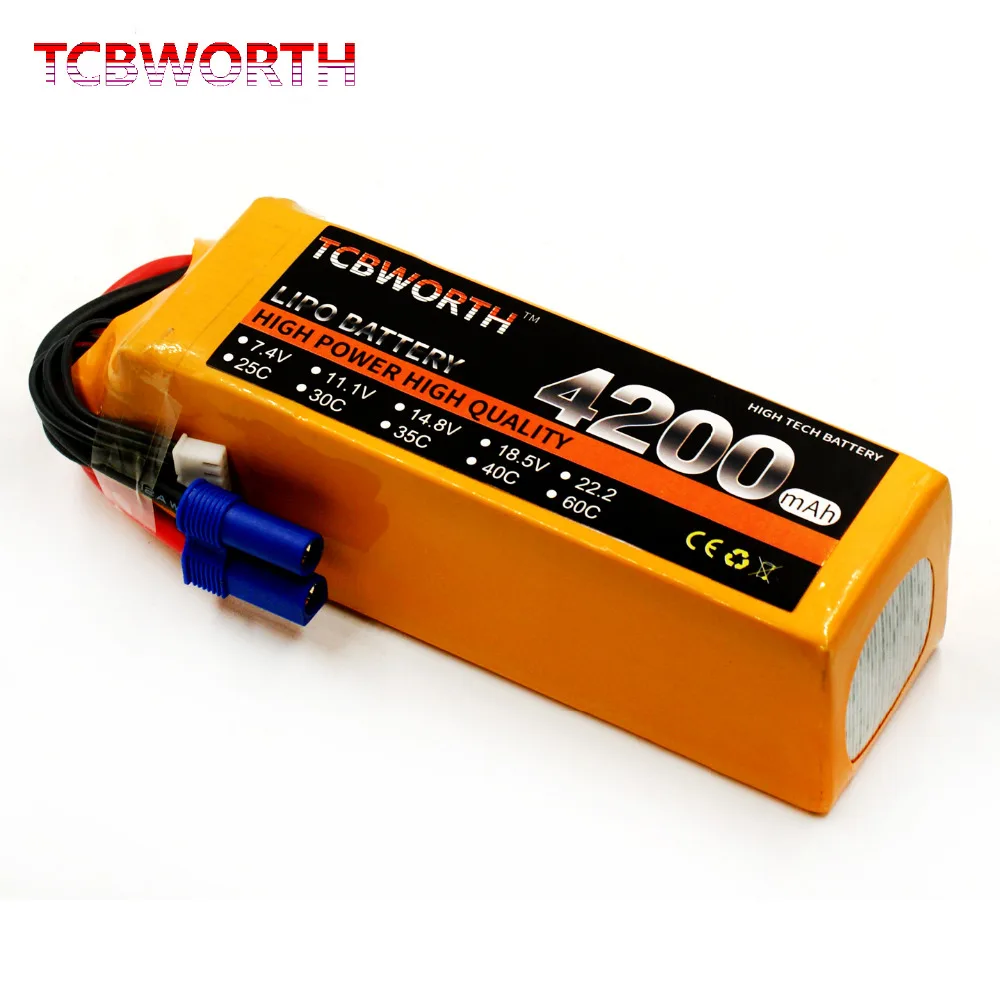 Литий полимерный аккумулятор TCBWORTH 6S 22 2 в 4200 мАч 25C для радиоуправляемого