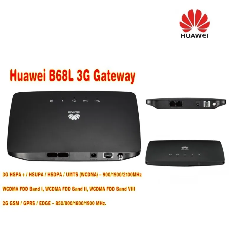Оригинальный разблокированный Wi Fi роутер Huawei B68L 3G HSPA + 21 Мбит/с беспроводной шлюз
