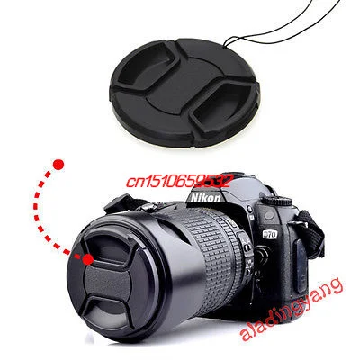 10PCS Universal 43 40.5 37 46 49 52 55 58 62 67 72 77mm Snap-on Front Lens Cap cover for filters, adapters, Lens Lens hood