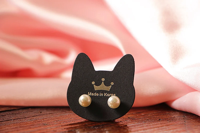 На заказ прессованная черная бумага карта аксессуары для волос Ожерелье серьги