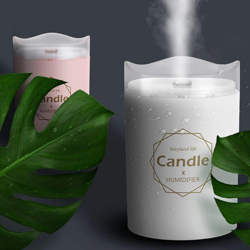 300 мл ультразвуковой увлажнитель воздуха свеча Романтический мягкий светильник
