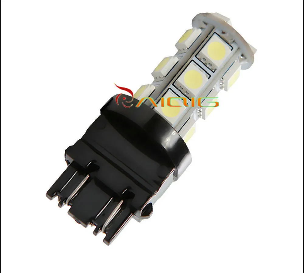 3156 3157 18 SMD чистый белый 5050 Светодиодные Автомобильные лампы Авто p27/7 w