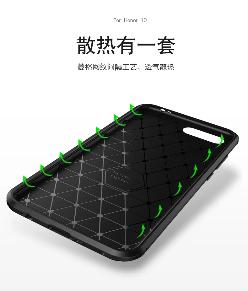 Роскошный стиль жука pc чехол для Huawei Honor 10 tpu huawei mate pro P20 coque Углеволокно матовый
