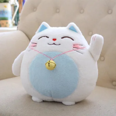 Blue Cat VILEAD, милая кошка, кукла, мультяшная панда, подушка, подушка для автомобиля, кошки, плюшевая игрушка в виде животного, для дома, декоративная, милая подушка, подарок для детей - Цвет: Blue Cat