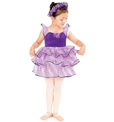 Новинка фиолетовое детское балетное платье принцессы для девочек лирическое