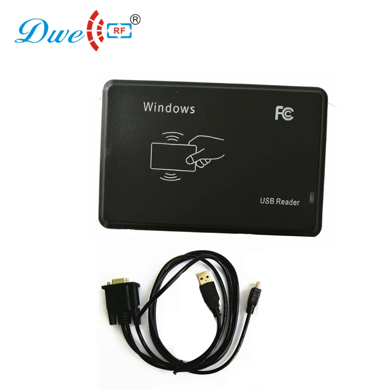 DWE CC RF 13.56mhz card number output device RS232/USB interface proximity reader | Безопасность и защита