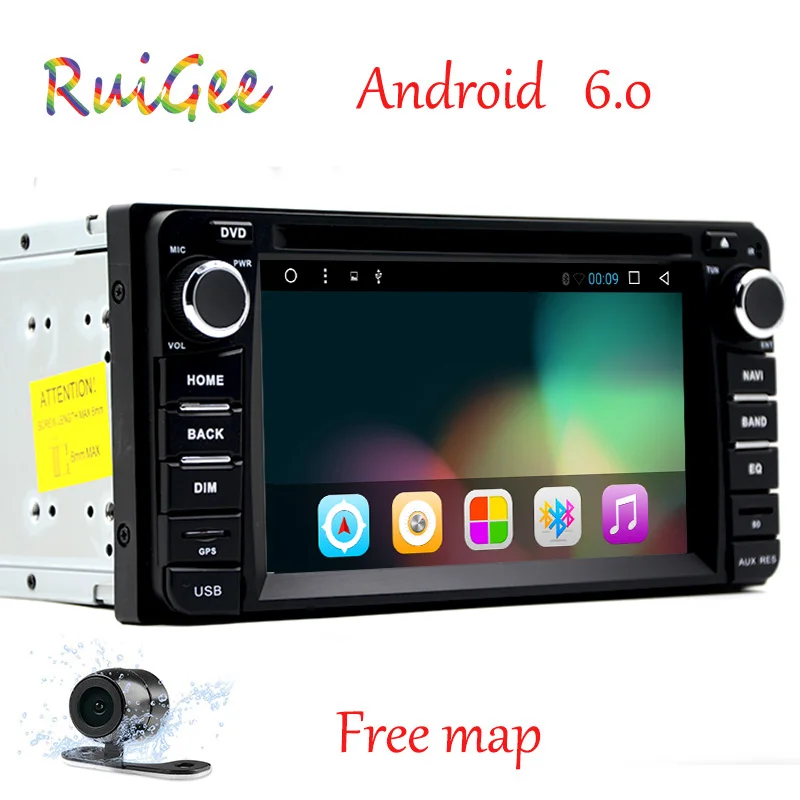 Четырехъядерный Android 7 1 Автомобильный DVD плеер для Toyota универсальный RAV4 COROLLA VIOS HILUX
