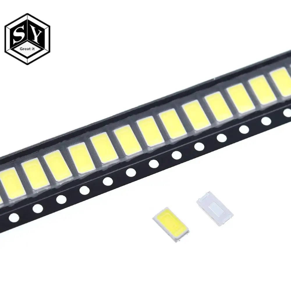 100 шт. 5730 SMD СВЕТОДИОДНЫЙ CW-WW 5630 белый теплый 5 7*3 0 мм 40-60lm 150мА диод Вт | Электронные