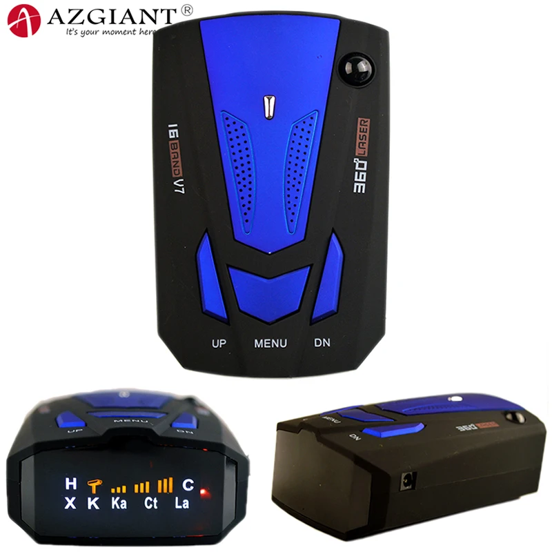 AZGIANT V7 автомобильный радар детектор со светодиодным дисплеем безопасная