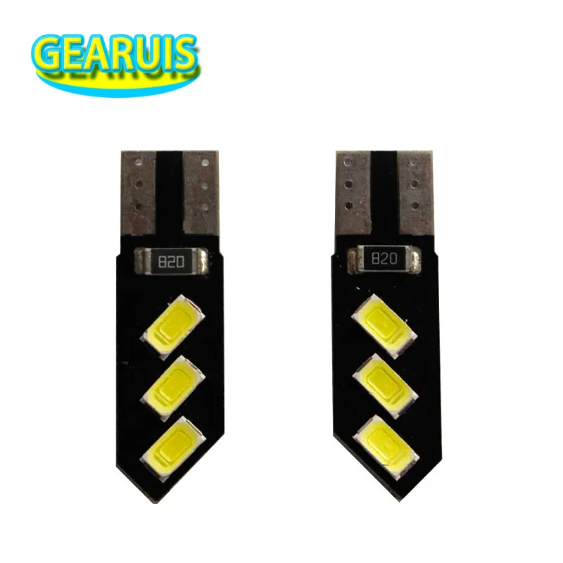 Светодиодсветодиодный лампы T10 W5W 100 194 6 SMD 168 из ПВХ длина 1 Вт 33 мм клин для