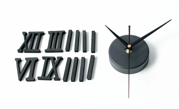 Новое поступление дизайнерские настенные часы с римскими цифрами и наклейками EVA