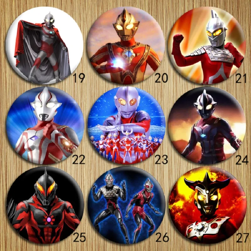 1 шт. Милая мультяшная брошь Ultraman Tinplate значки на рюкзак украшение одежды значок
