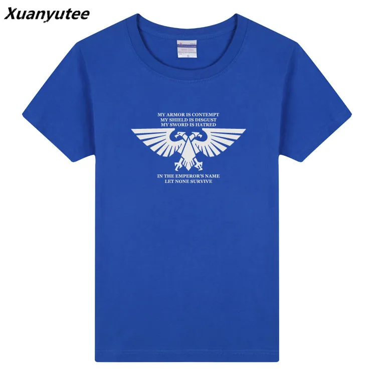 Xuanyutee Warhammer 40K футболка для фанатов игр Homme De Marque летняя хлопковая футболка с коротким рукавом и круглым вырезом с принтом для влюбленных Мужская Повседневная футболка