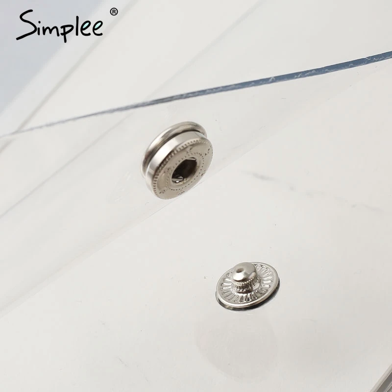 Simplee прозрачный ПВХ дорожные аксессуары женские летние пляжные