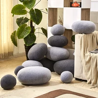 pop pebble pillow sofa cushion multi function stone pillow personality creative diy simulation cobblestone decoration dy50612