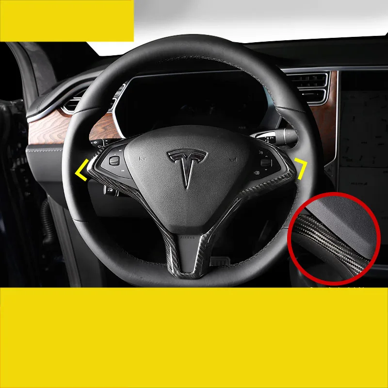 Lsrtw2017 настоящий руль из углеродного волокна для автомобиля tesla model s 2015 2016 2017 2018 2019