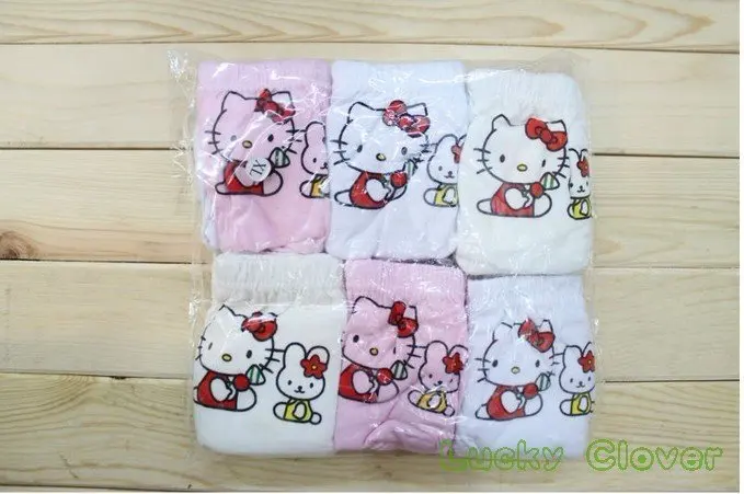 FreeShipping 12pcs/lot KD-007-13 Wholesale:Hello Kitty Lycra cotton girl underwear/children underwear/girls underpants/kid brief | Мать и