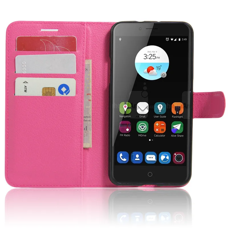 For ZTE Blade V7 Phone Case Flip Cover with Stand Function Wallet Style PU Leather for Fundas Coque Capa |