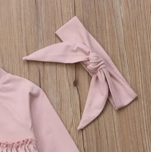 Новинка Осень 2018 хлопковая футболка с длинным рукавом и оборками на краях для