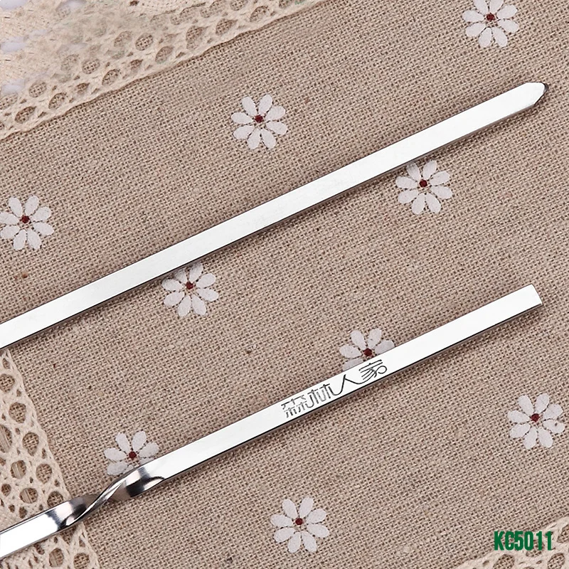 Плоские палочки для барбекю инструменты приготовления пищи из нержавеющей стали