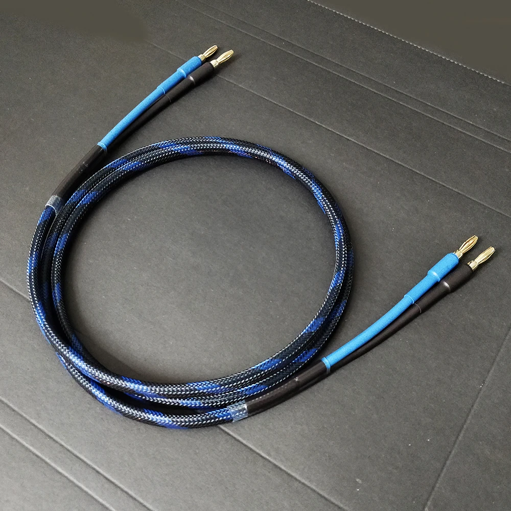 FIHI B5 DIY HiFi Динамик аудио кабель со штекером типа банан Позолоченные аудиофиль