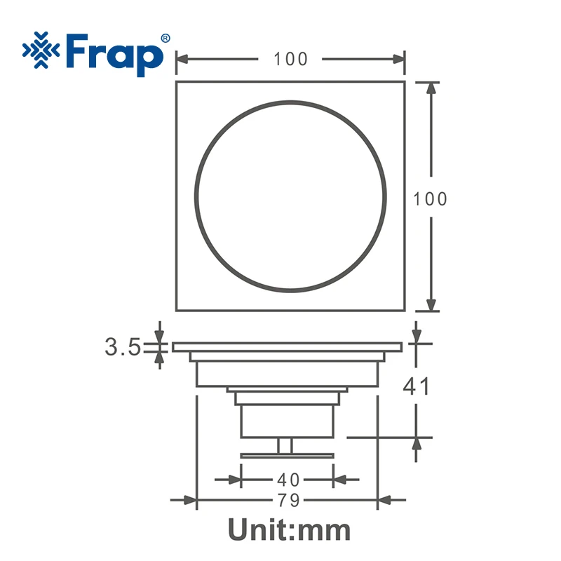 Напольный слив Frap в стиле ретро для мытья выделенная металлическая латунная