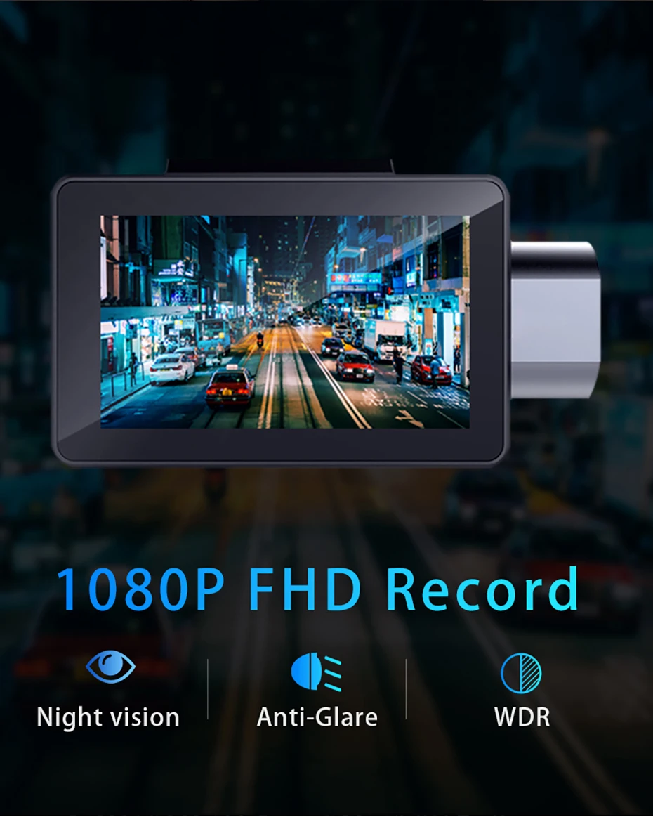 Phisung K9 dash cam pro 3g Автомобильный видеорегистратор с Android gps log двойной объектив 1080p видеорегистратор era wifi автомобильный видеорегистратор
