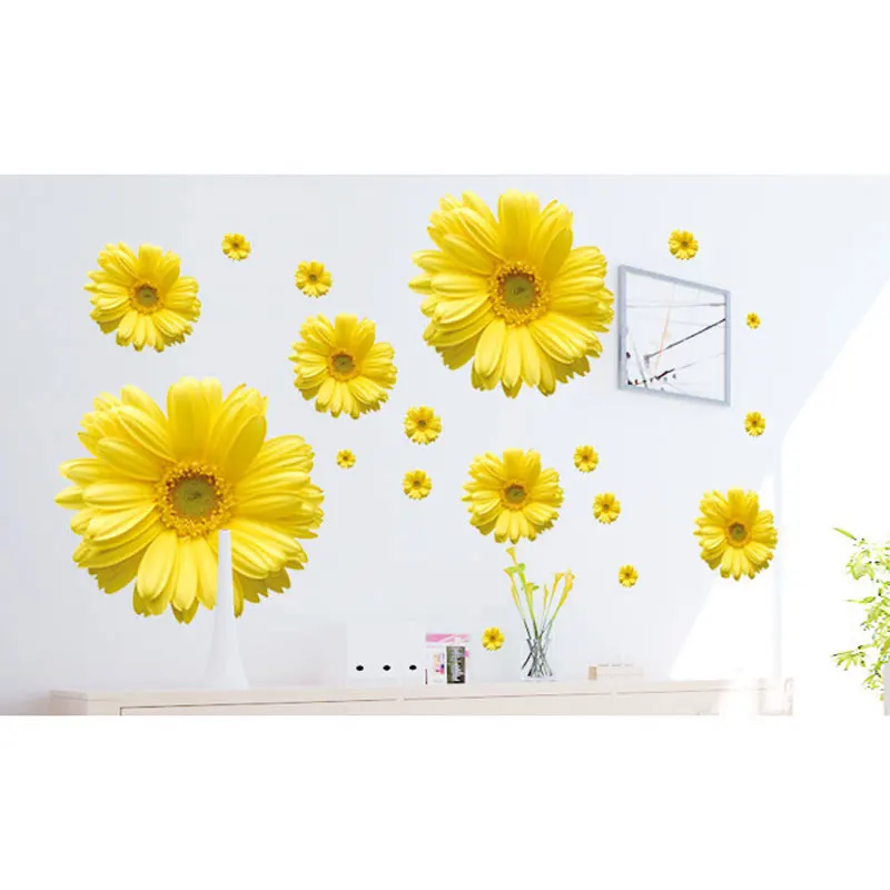 Бесплатная доставка 1 комплект желтые цветы декоративные комбинированные