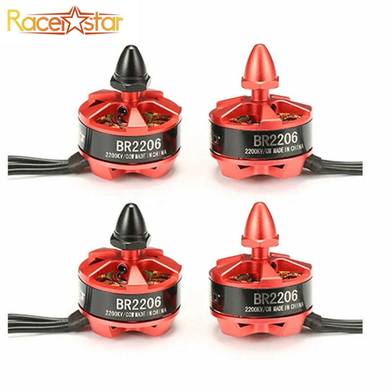4 шт. оригинальный Racerstar 2206 BR2206 2200KV 2 4S бесщеточный двигатель CW/CCW Для QAV280 300 330 RC