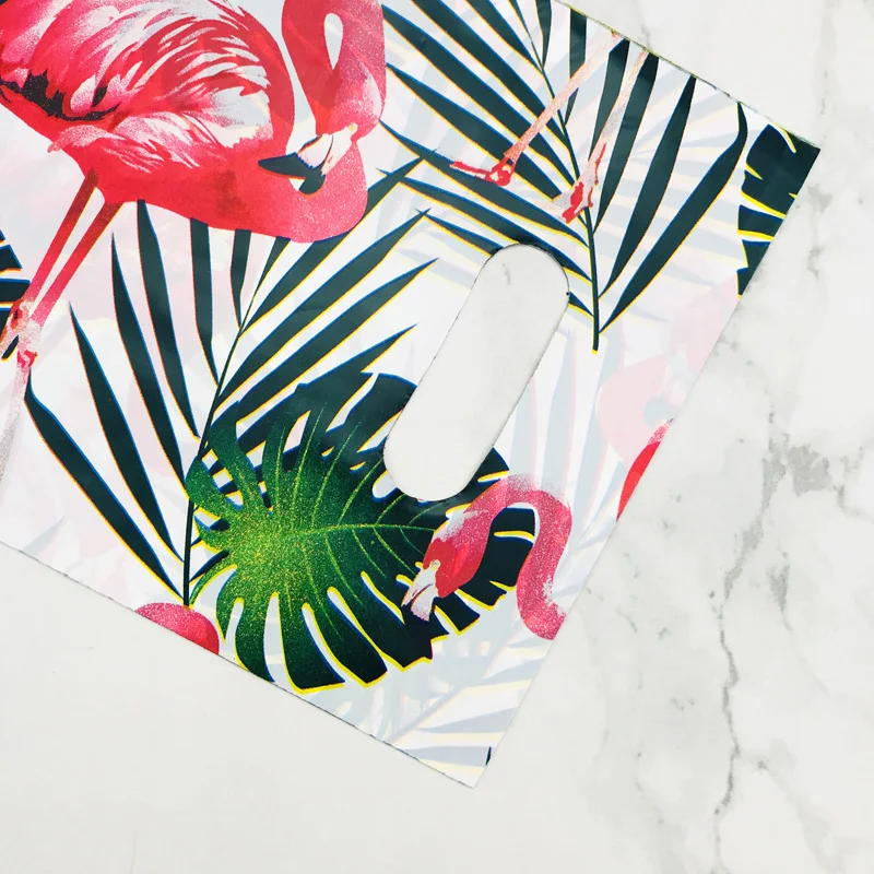 Пластиковые подарочные пакеты 15x20 см с ручками маленькие пластиковые для