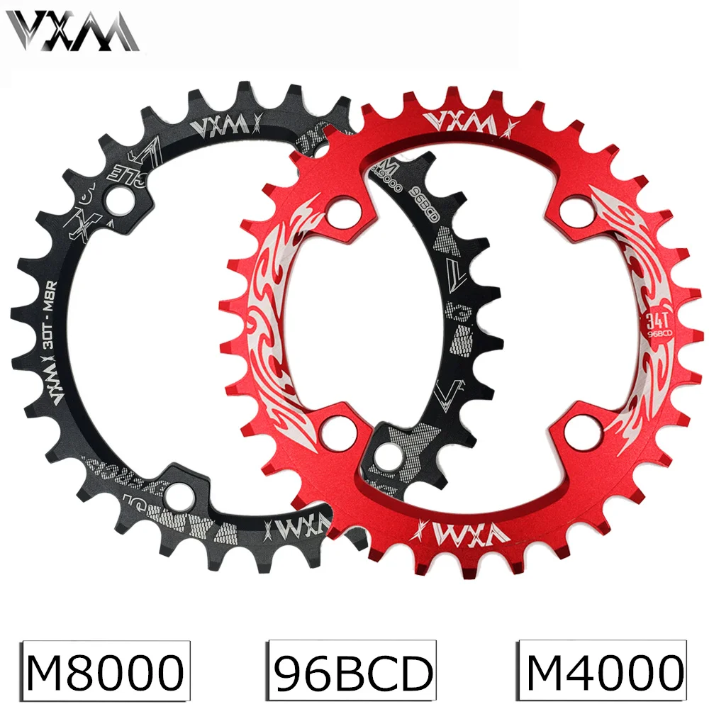 Велосипедная Звездочка VXM 96BCD 30 T/32 T/34 T/36 T/38 T, узкая широкая круглая овальная велосипедная звездочка, велосипедная круглая шатунная пластина, запчасти для велосипеда