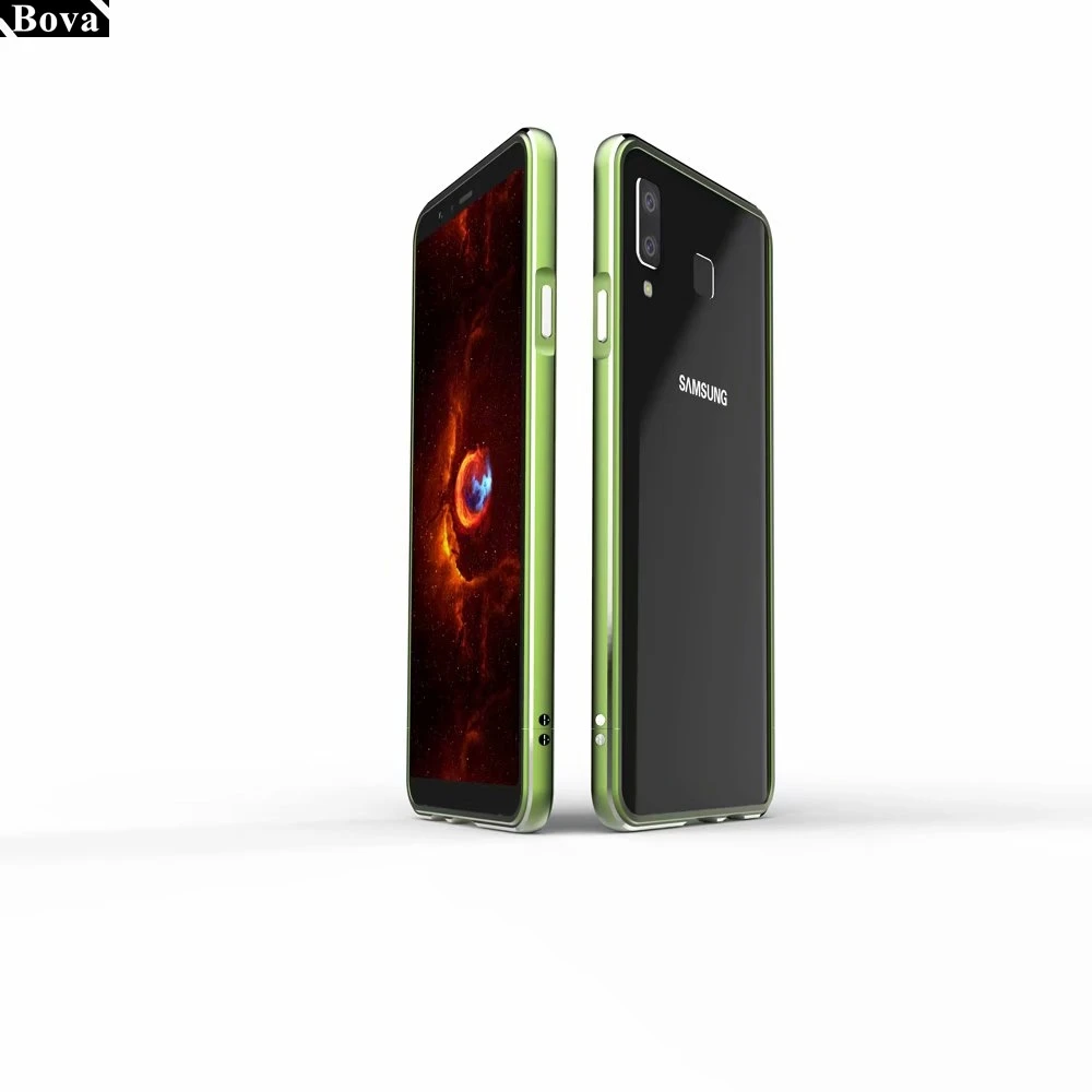 Роскошные Делюкс ультра тонкий алюминиевый бампер чехол для Samsung Galaxy A8 звезда(A9 звезда) 6," чехол+ 2 пленки(1 Фронтальная+ 1 задняя