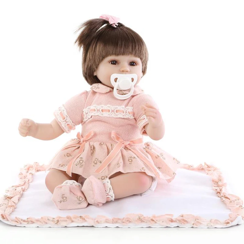 Bebes reborn оригинальные силиконовые куклы npk dolls для новорожденных детей 18 &quot40 см