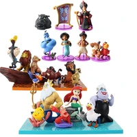 princess aladdin jasmine figure toy evil monkey tiger and his lamp mermaid the king of lion simba pvc action figure model toy