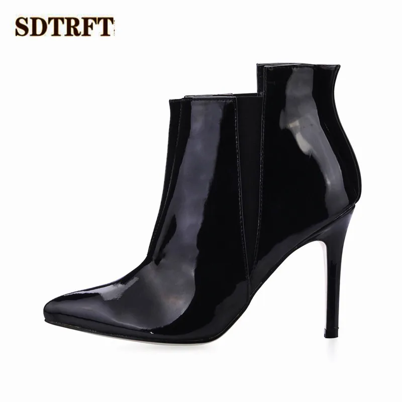 

SDTRFT демисезонные туфли-лодочки на шпильке 10 см на тонком высоком каблуке, полуботинки мартинсы, свадебная обувь, женские туфли-лодочки с ост...