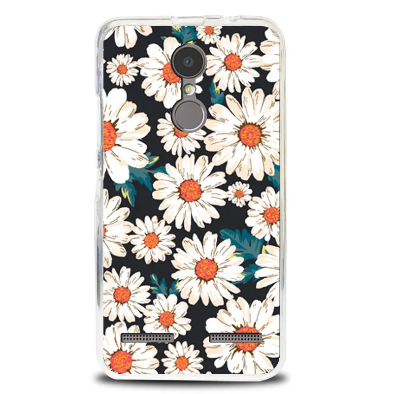 Модный Цветной чехол с цветами для телефона мягкий силиконовый из ТПУ Для Lenovo K6