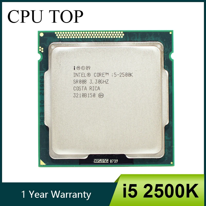 Процессор Intel Core i5 2500K четырехъядерный 3 ГГц LGA 1155 TDP 95 Вт 6 Мб кэш памяти с HD графикой