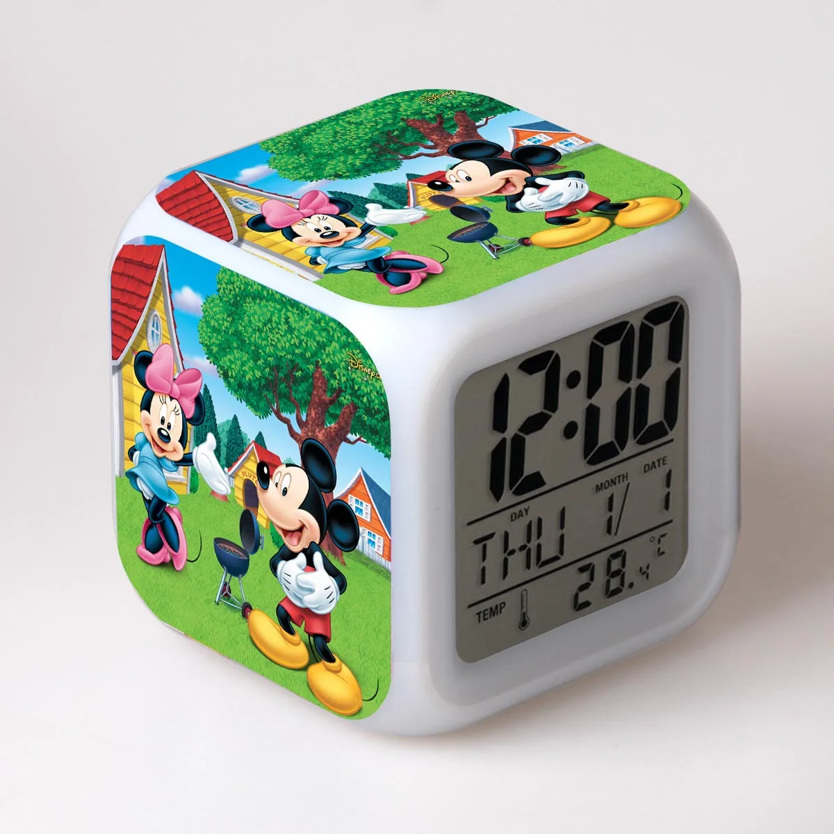 11 Детский будильник игрушка цифровые часы электронные Reloj Despertador мультфильм Микки светодиодные часы для вечеринки подарок на день рождения стол Reveil Wekker - Цвет: 11